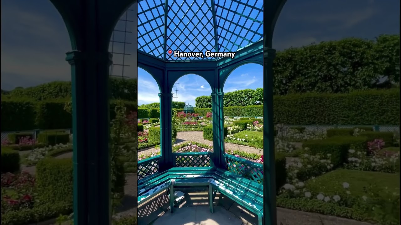 Herren hauser Garten in Hanover 🥰 #germany #ingermany #youtube #travel #explore #garden #flowers