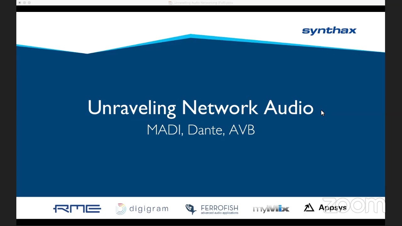 Unraveling network Audio: Dante, MADI, and AVB
