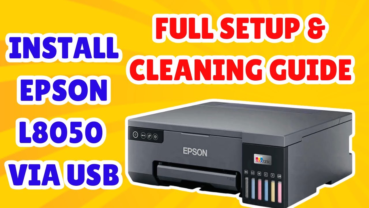 Как установить Epson L8050 через USB | Советы по проверке дюз и очистке печатающей головки