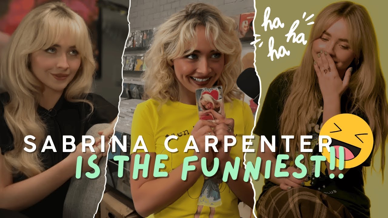 Sabrina Carpenter's twisted humour making us laugh for 8 minutes