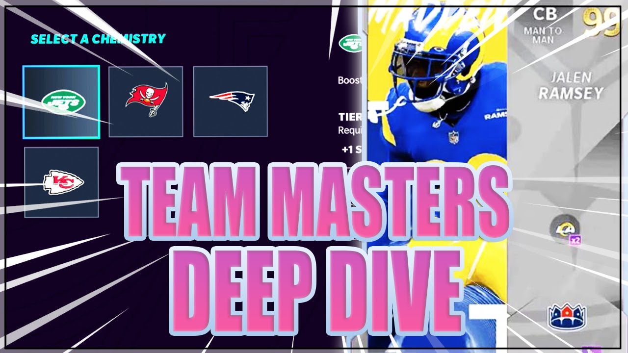 MADDEN 21 TEAM MASTERS DEEP DIVE! WHAT TEAMS CHEMS DO THESE PLAYERS GET!?
