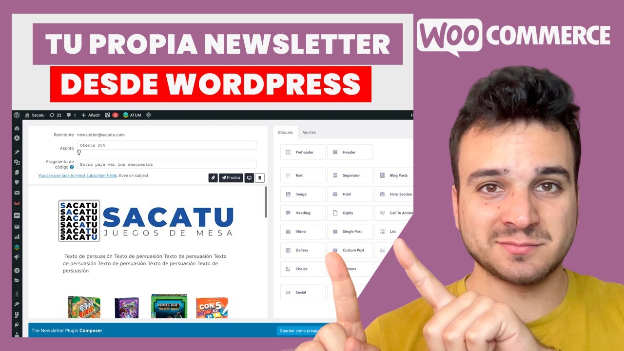✉️ Crea tu Newsletter desde WordPress con WooCommerce Gratis | Contactos & Emails ilimitados