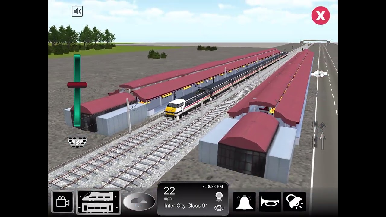 Playing train sim in Airport Run (Train Game)