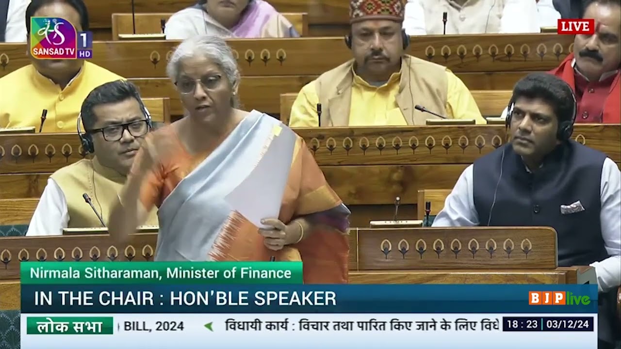 FM Nirmala Sitharaman's Reply _ The Banking Laws (Amendment) Bill, 2024
