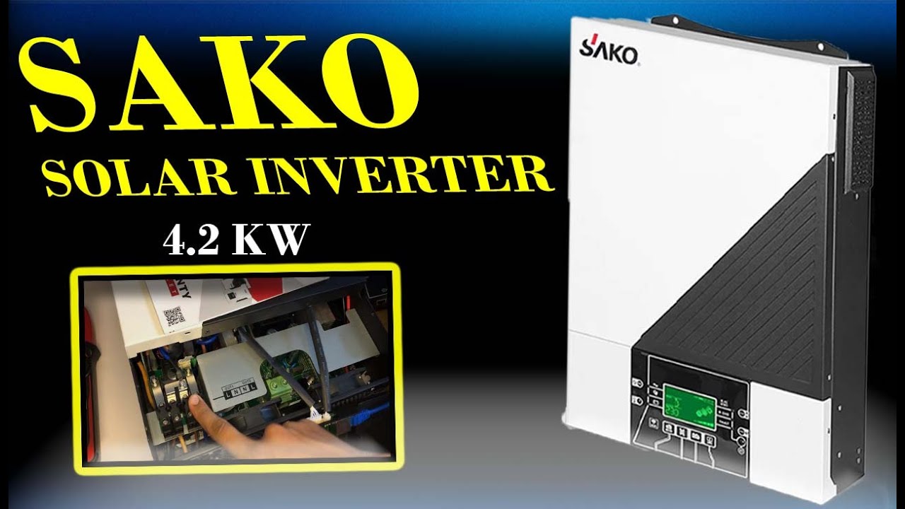 SAKO 4.2KW Hybrid  Solar inverter || 500 PV volt || 24 DC volt Battery