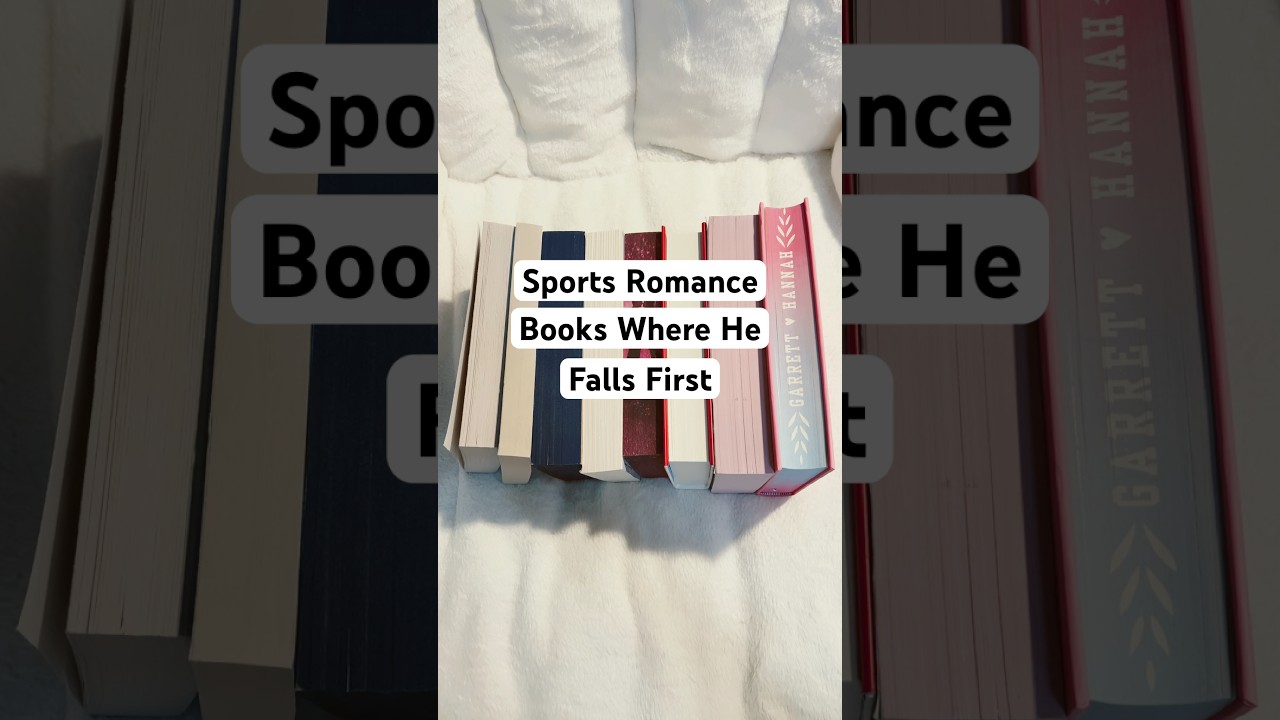 Sports Romance Books Where He Falls First #bookrecommendations #booktube #booktok #bookrecs #books