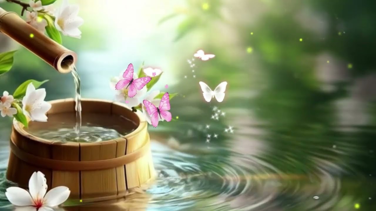 Relaxing Music with Waterfall Sounds, Birds & Soft Piano  Sleep, Study, Meditation