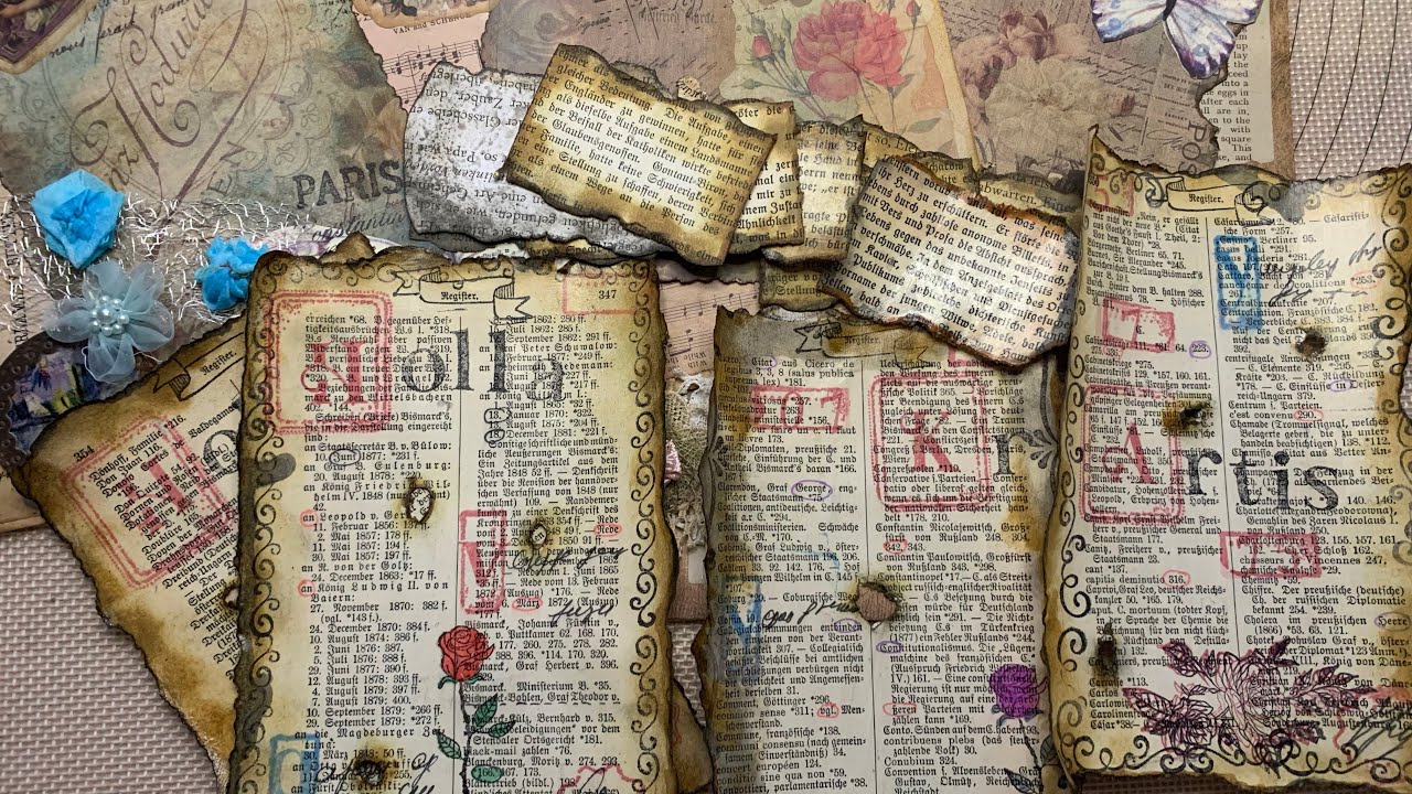 DIY ⚜️Illuminati Papier aus alten Buchseiten ⚜️Papier Inspirationen