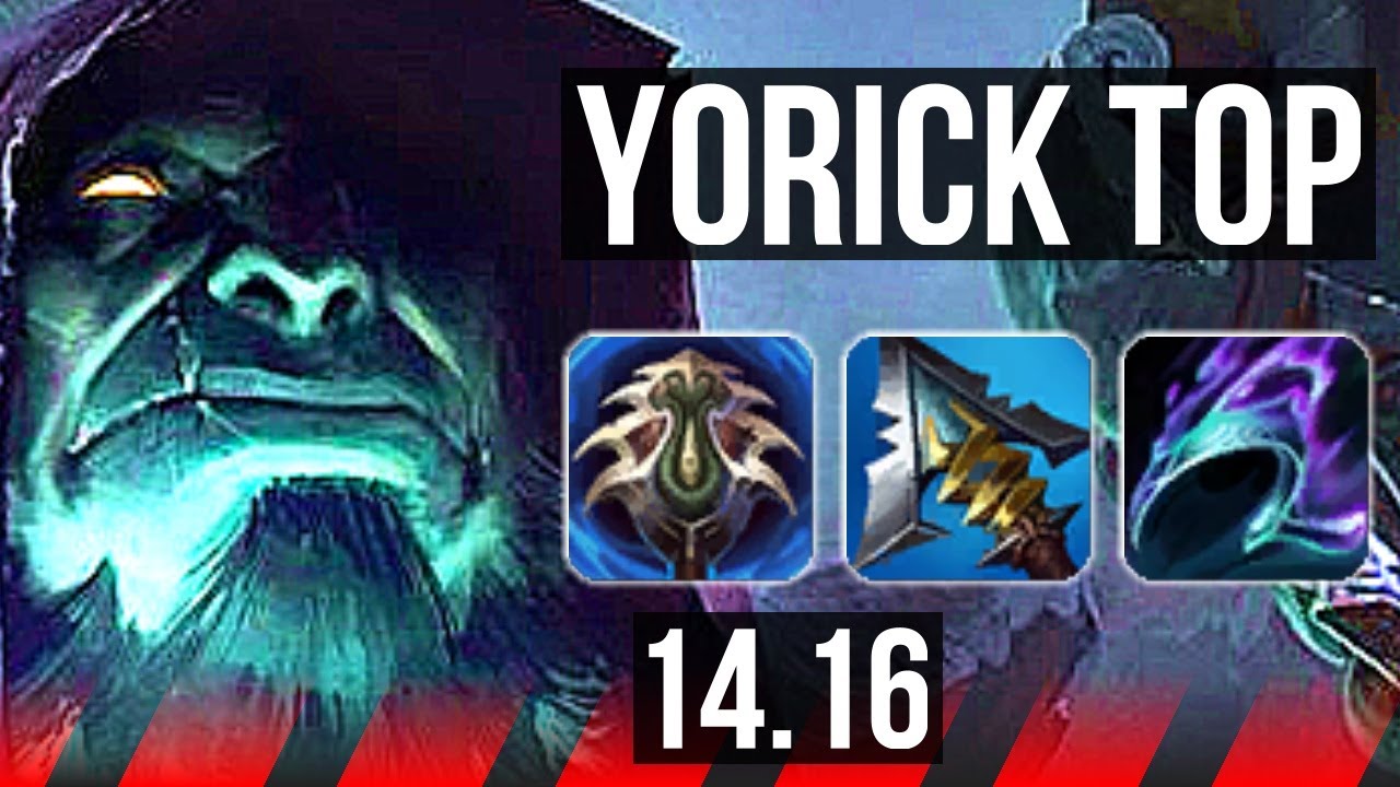 YORICK vs GWEN (TOP) | Rank 7 Yorick, 6 solo kills, Legendary, 900+ games | EUW Master | 14.16