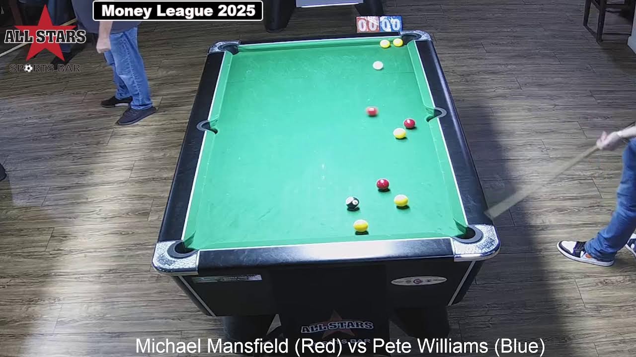 Allstars Weston Money League Div 5 Michael Mansfield vs Pete Wiliiams