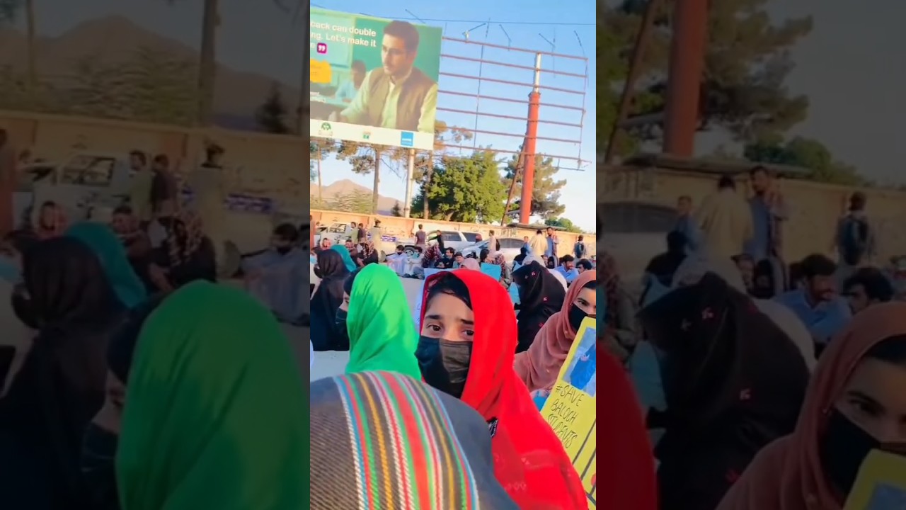 Banuk Gulzadi Baloch At Baloch Protest March Mahrang Baloch Sammi Deen Baloch Bebo Baloch Status &hearts;️