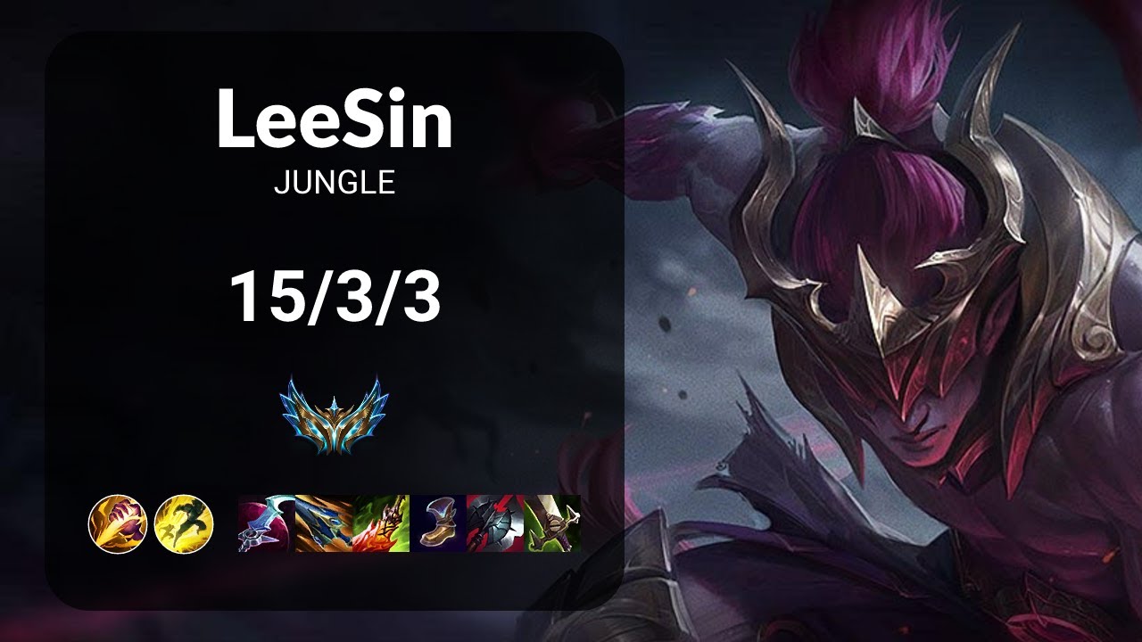 Lee Sin vs Hecarim JUNGLE - KR CHALLENGER Patch 14.22