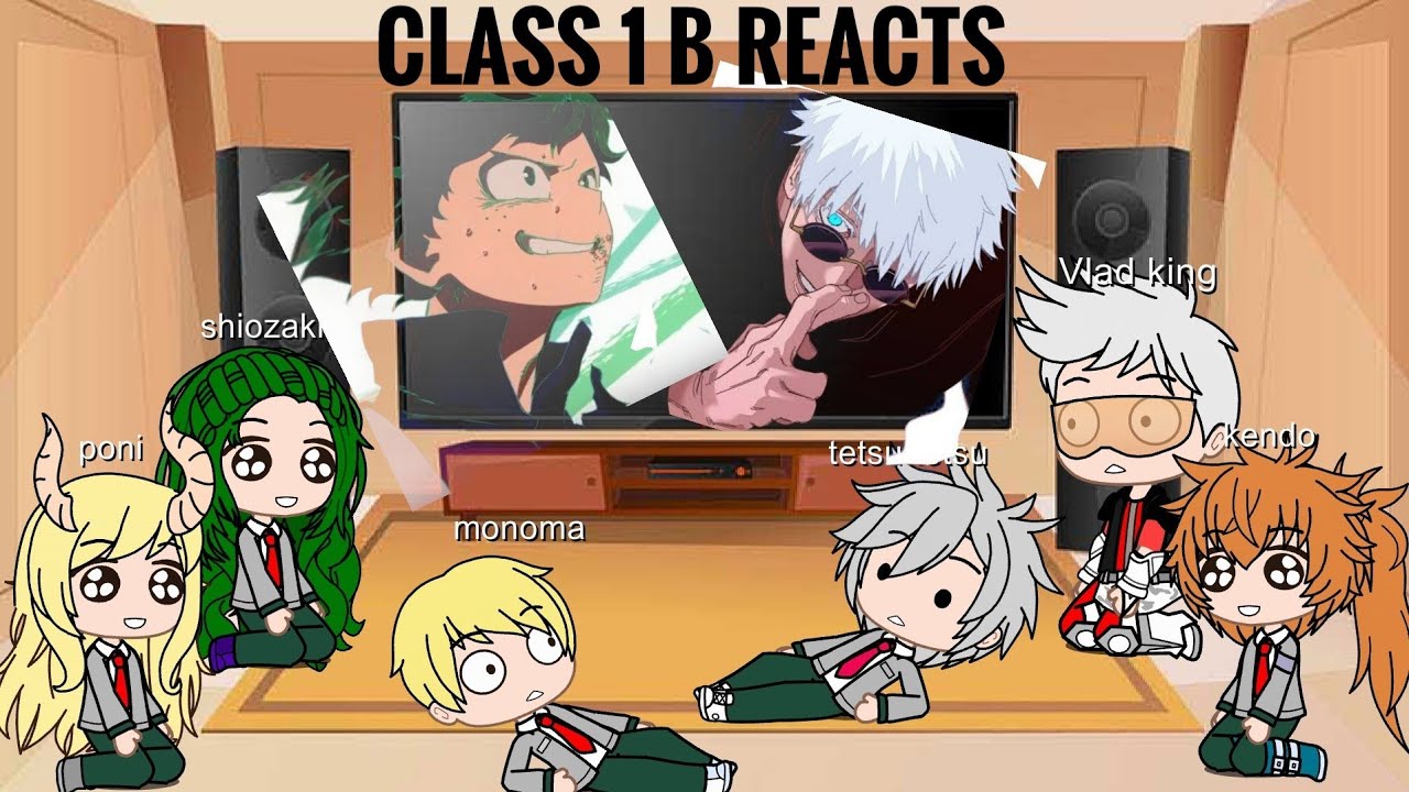 Class 1 B reacts to deku's future // deku as gojo // Sen supreme