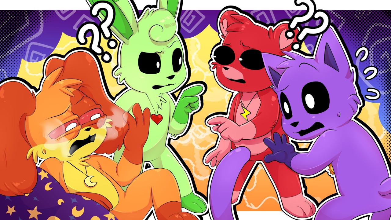 DogDay X CatNap & Bobby BearHug's Smiling Critters Swap PROBLEM┃Poppy Playtime Chapter 5┃Comic Dub