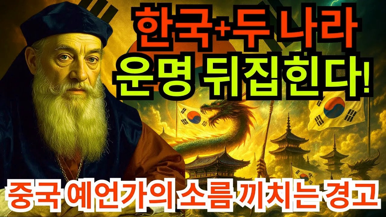 곧 한국과 두 나라에 닥칠 거대한 사건… 중국 예언가가 본 충격적 미래