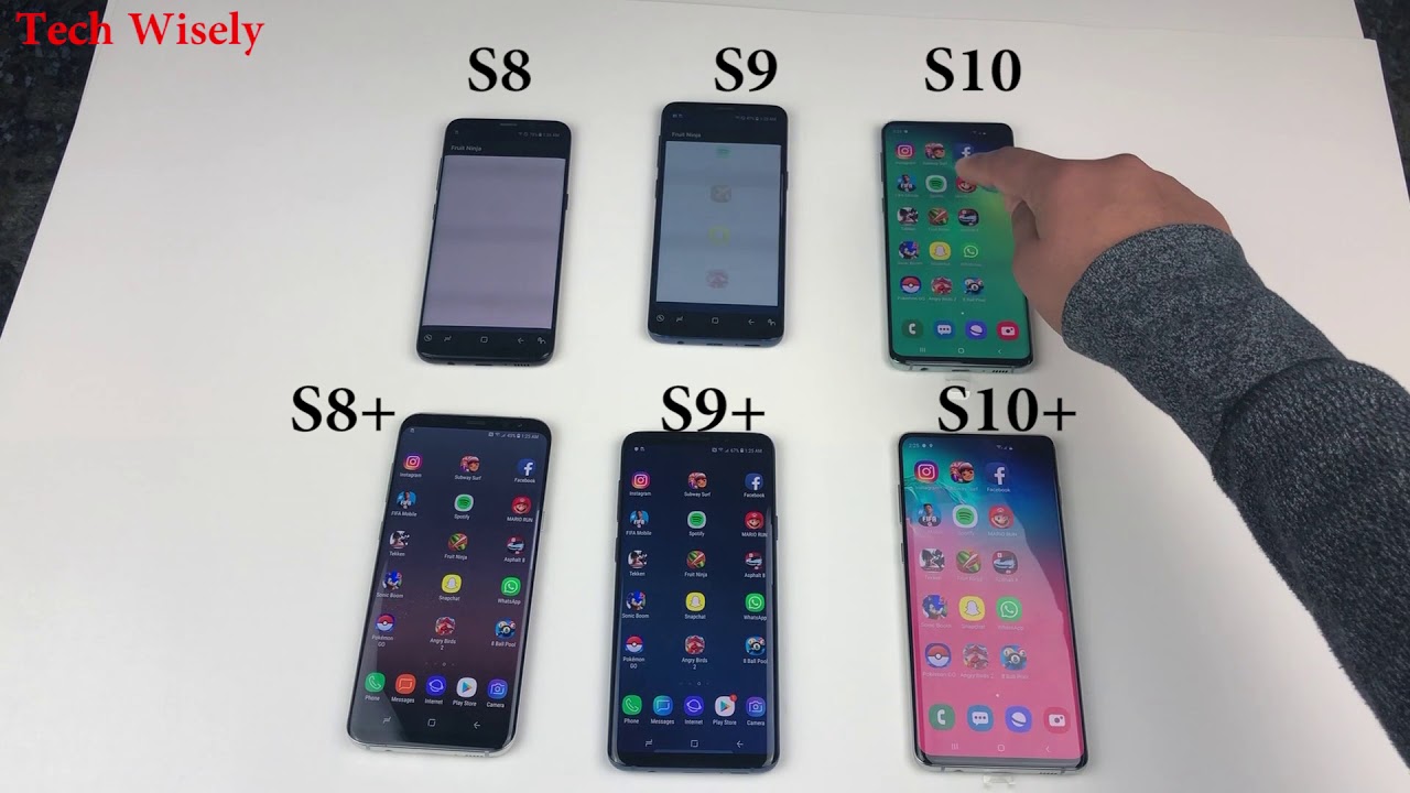 SAMSUNG S10+ vs S9+ vs S8+ vs S10 vs S9 vs S8