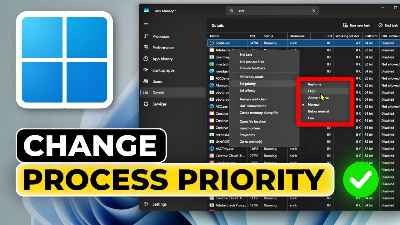 How to Change Process Priority in Task Manager on Windows (Boost App Performance)