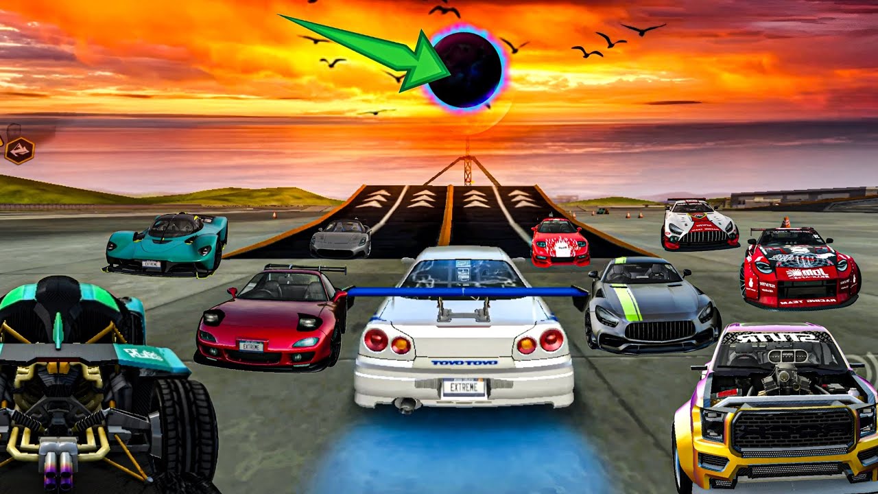All Car Stunts Through Biggest ATC Tower// Extreme Car Driving Simulator // Cars Gameplay
