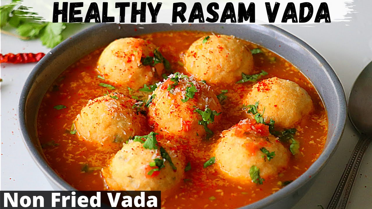 Rasam Vada | Non Fried Vada | South Indian Style Rasam Vada