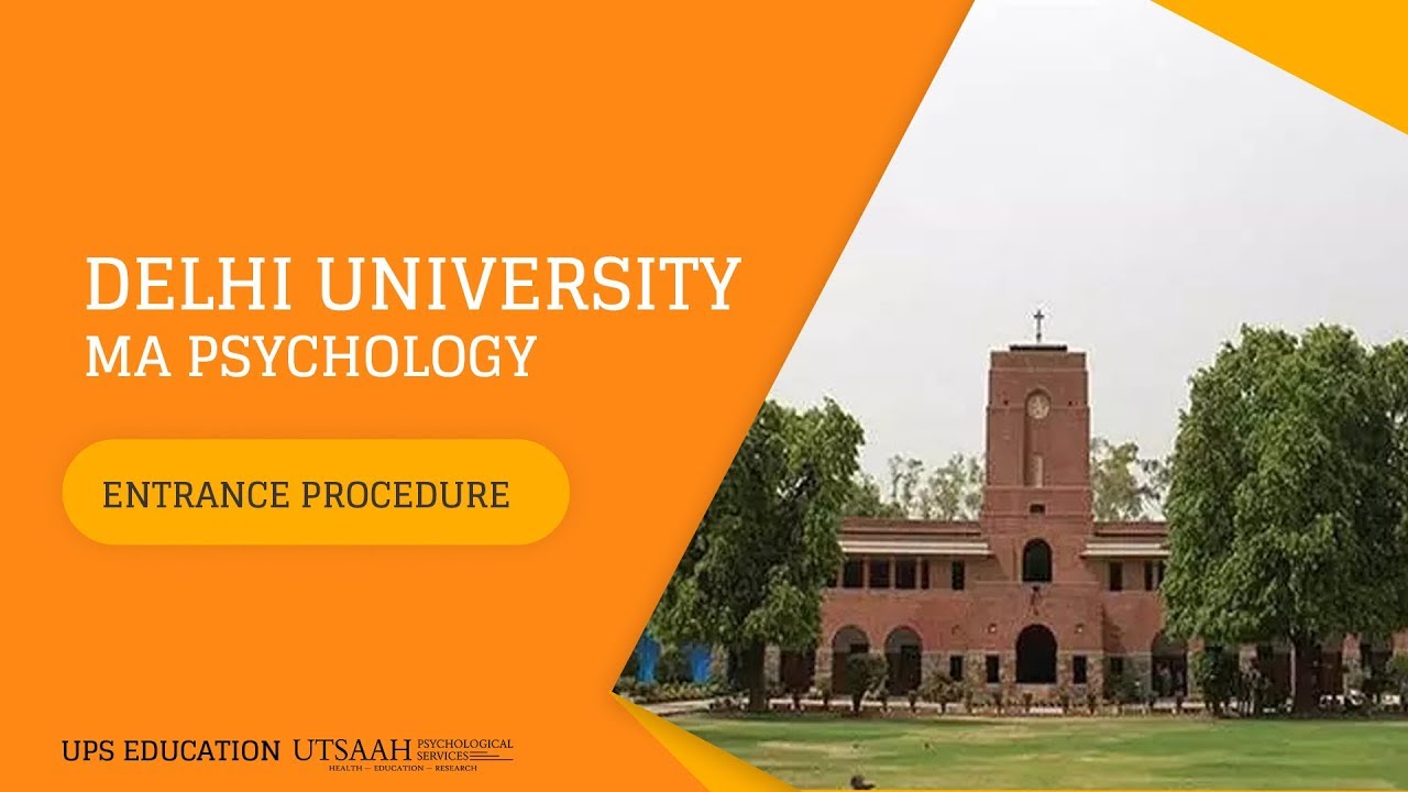 DU MA Psychology Entrance procedure | All Details