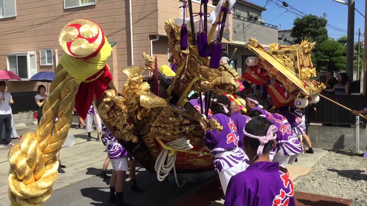 平成27年 富田の鯨船 北島組神社丸 町練り