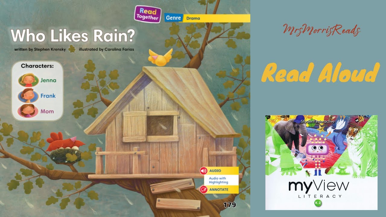WHO LIKES RAIN? MyView Literacy Kindergarten Unit 5 Week 5 Read Aloud