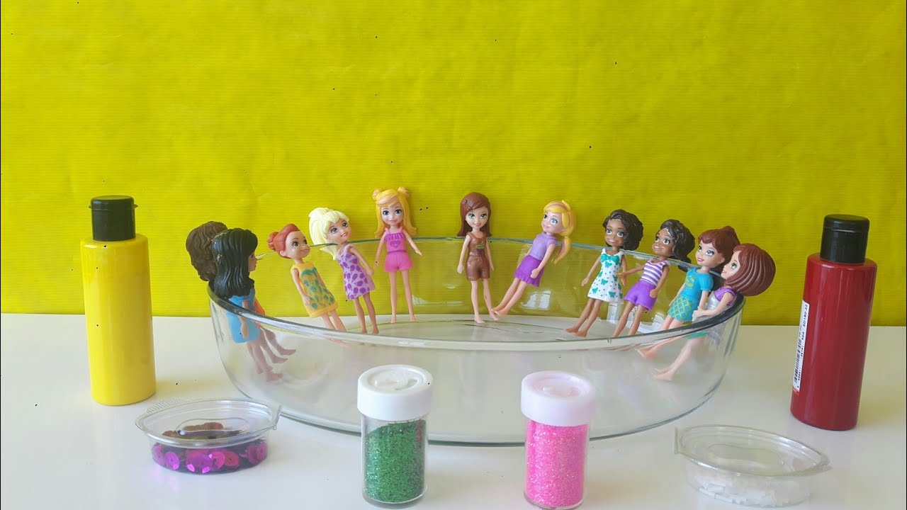 Polly Pocketlara Boyalı Boncuklu Simli  Şaka