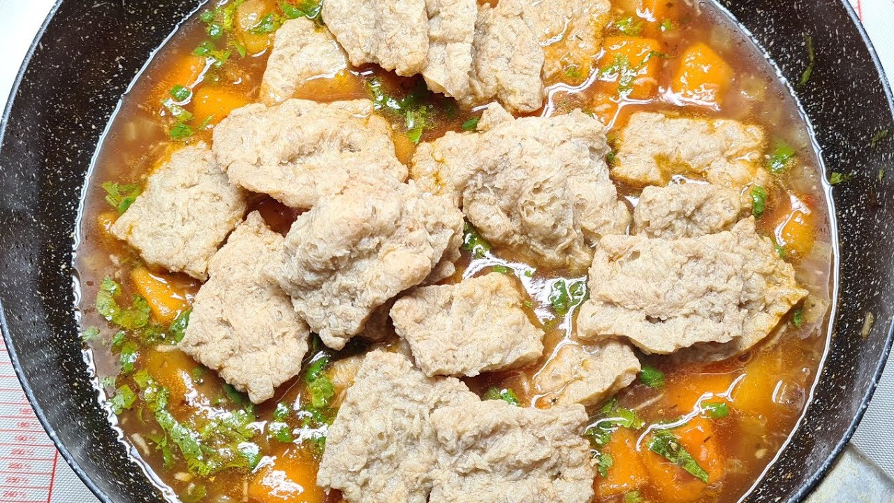 ПОСТНЫЙ РЕЦЕПТ 💯 Как просто и вкусно приготовить СОЕВОЕ МЯСО 👉 Соевый ШНИЦЕЛЬ в соусе