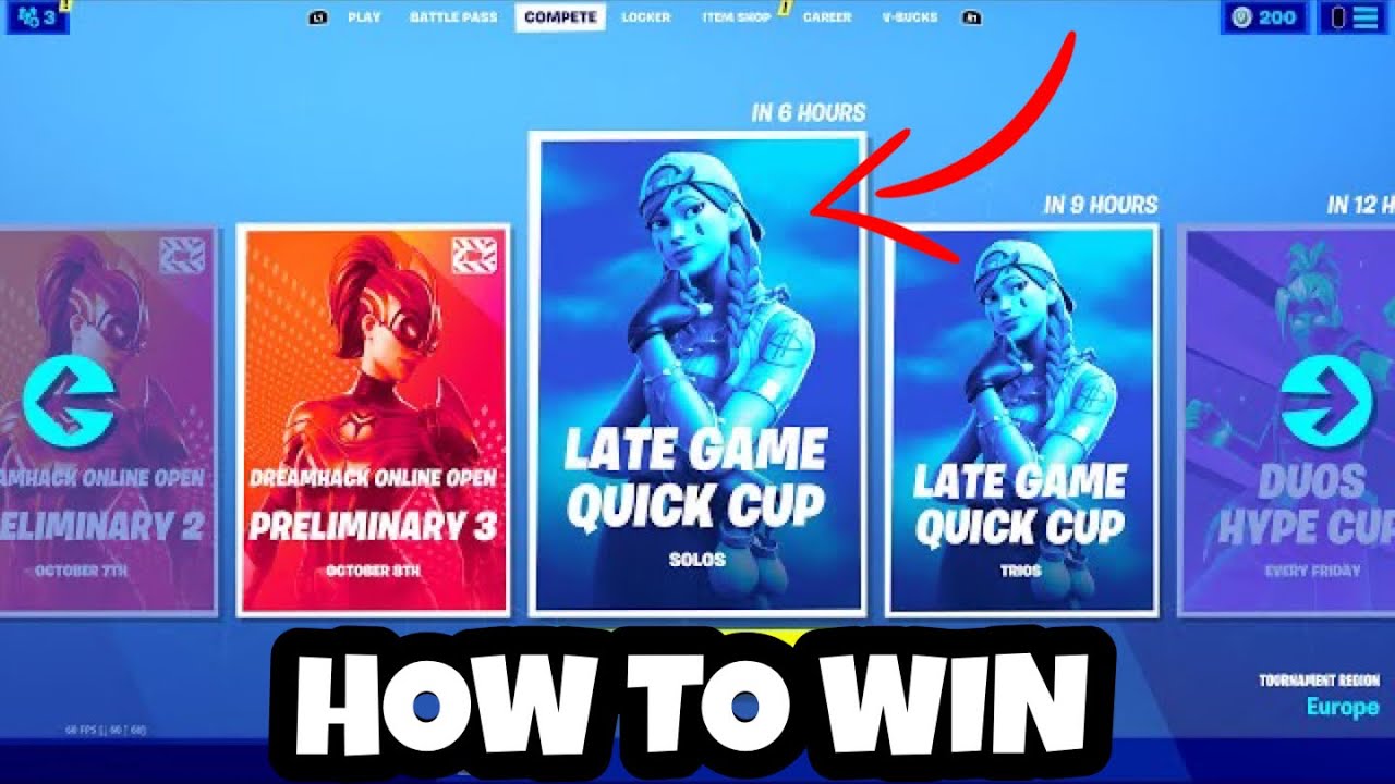 How To WIN The SOLOS LATE GAME QUICK CUP! (BEST TIPS)