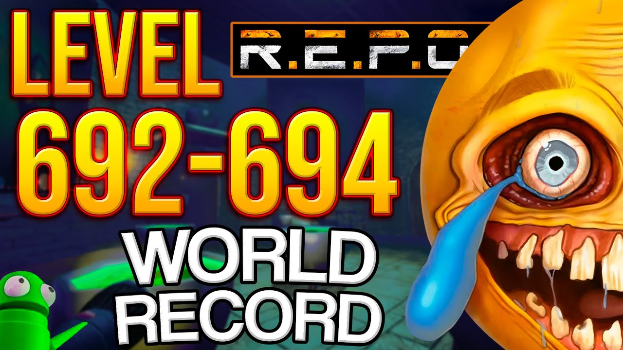 R.E.P.O. Solo World Record Level 692-694 | 50 DEATH HEAD BATTERY UPGRADES!💀