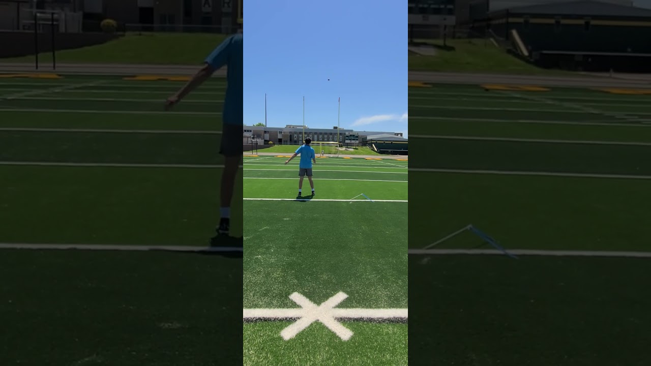 Easy 45 yard field goal at end of training &lrm;@danorner9130&nbsp;  #KrispyLamb #kicking #fieldgoal #45yards