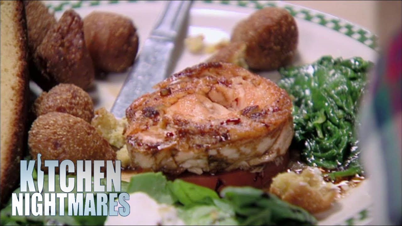 Spinwheel Salmon Causes Gordon To Breakdown | Kitchen Nightmares