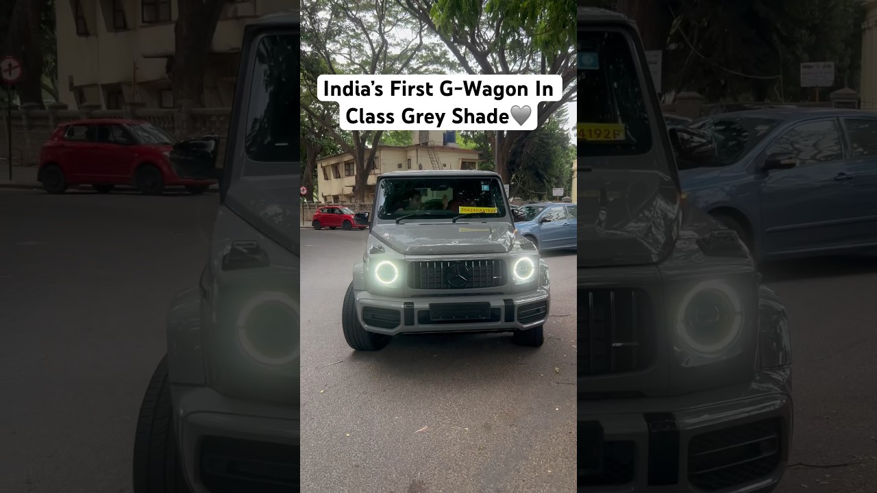 India&rsquo;s First GWagon in Classic Grey Shade😍 #G63 #bangalore