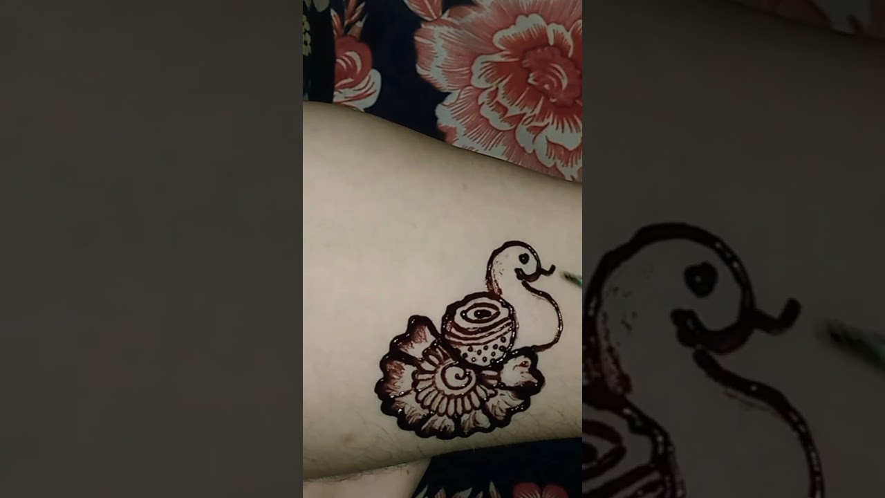 Beautiful Mehendi tattoo#multiarts #mehndi #tattoo #easy #tutorial #calmdown