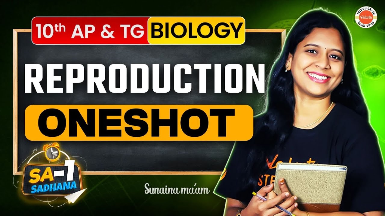 🧬 Reproduction | One Shot | Class 10 Biology | SA1 | TS & AP SSC | Sunaina Ma’am