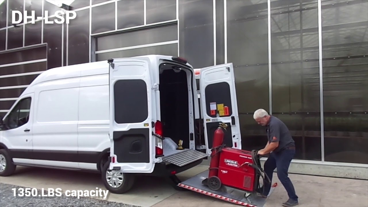 DHLSP.07 Lift Capacity 1350 Lbs - Largest possible platform surface on factory built panel vans