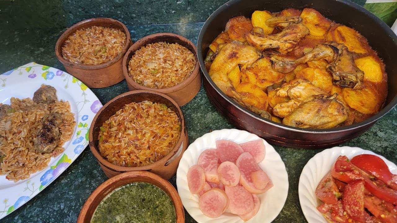 طواجن لسان عصفور بالكفتة وصينية بطاطس وبسبوسة ❤️ اعمليهم علي الفطار وادعيلي 💕 