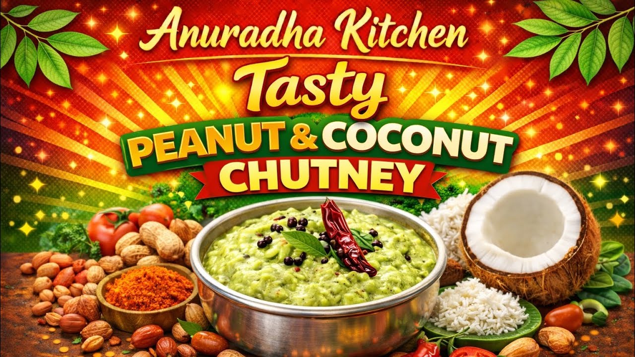 झटपट बनने वाली मूंगफली नारियल चटनी | Anuradha Kitchen