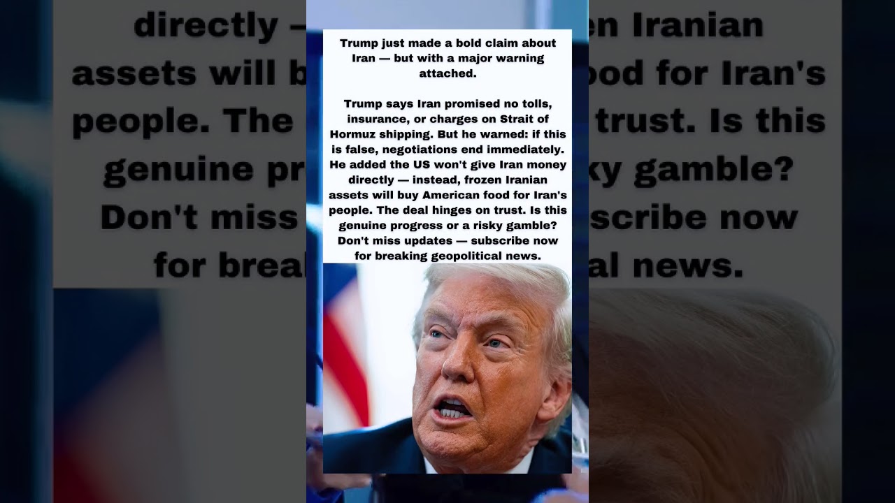 Trump Claims Iran Deal on Hormuz &mdash; But With a Catch