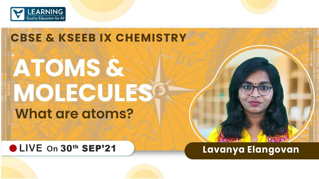 Class 9 Science CBSE | Atoms and Molecules | KSEEB | Lavanya Ma'am |Vista's Learning