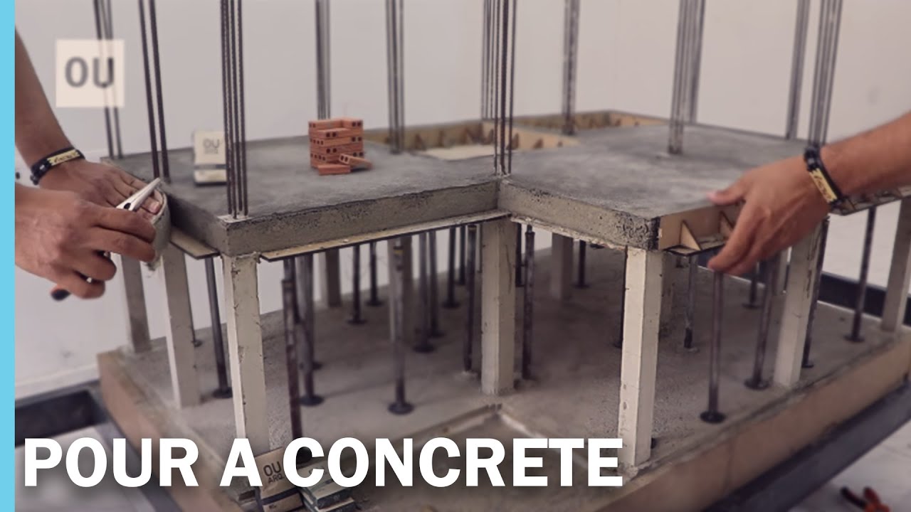 POUR A CONCRETE SLAB-  LOSA DE HORMIGÓN