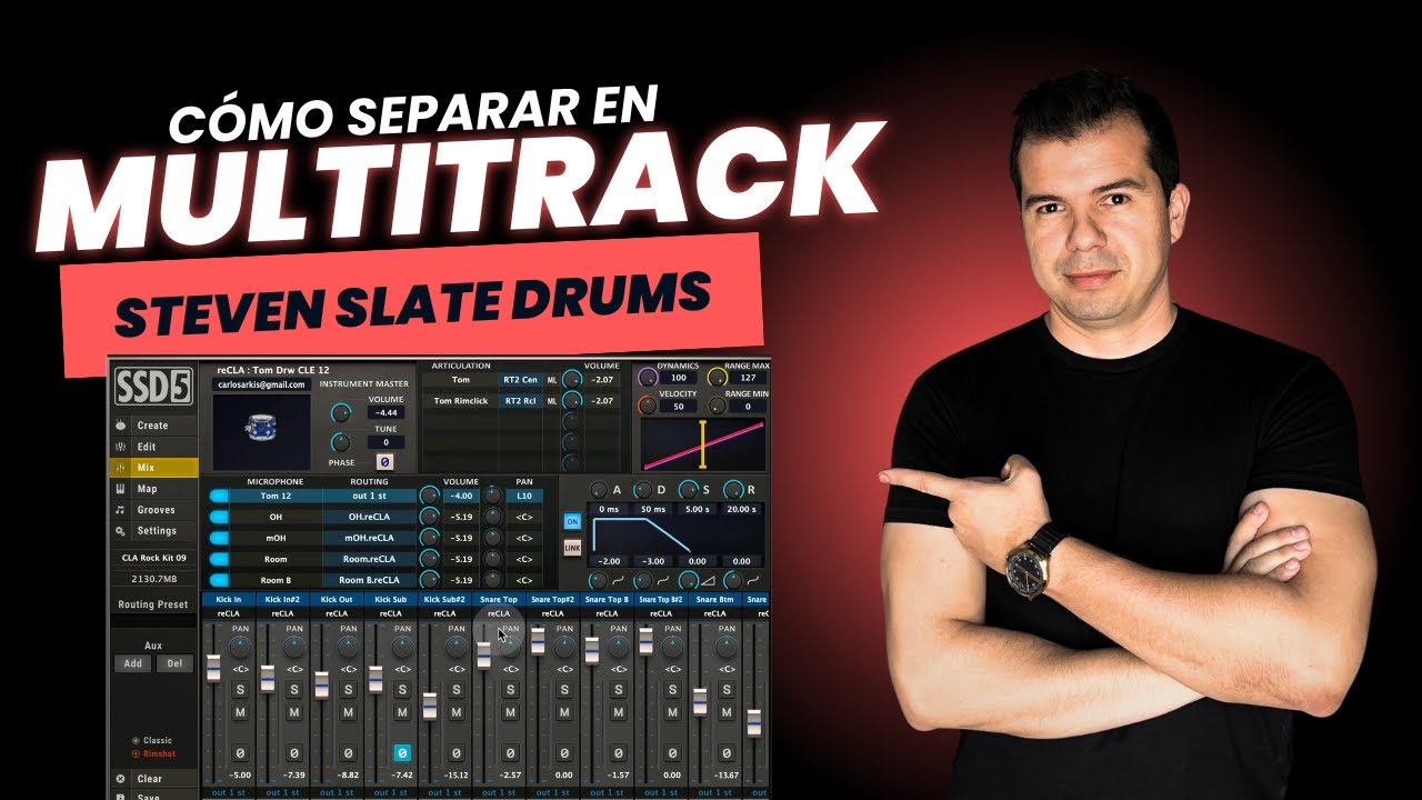 Steven Stale Drums 5.5 Cómo separar en multitrack.