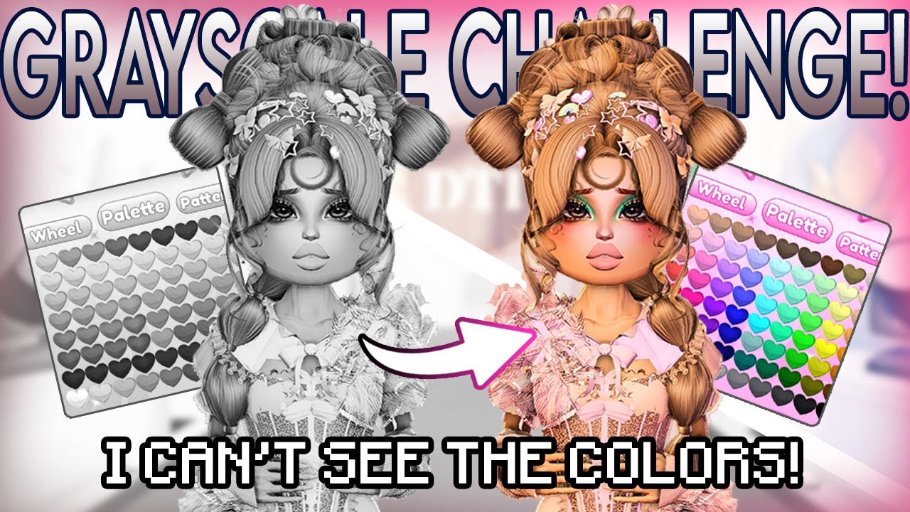 I CAN'T SEE ANY COLORS in DRESS TO IMPRESS! ONLY PLAYING in GREYSCALE! 🎨😨 | Roblox