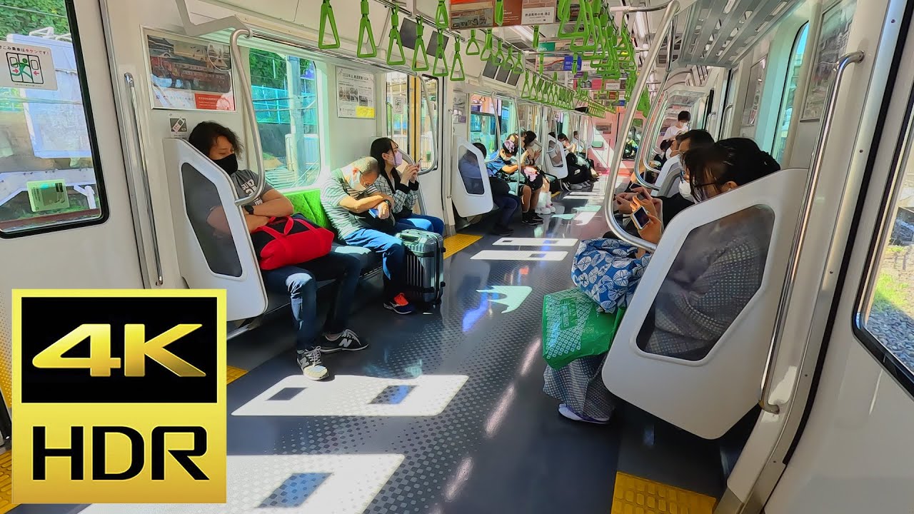 Japanese Train Ride with a GoPro - 4K HDR