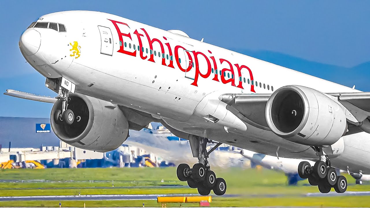 🇦🇹 60 MINS of VIENNA Airport Plane Spotting + Aircraft Identification & Flight Information Onscreen