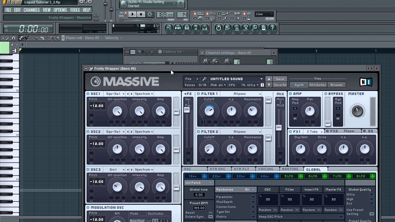 FL Studio 10: Drum n' Bass Tutorial Part 1 (DnB)