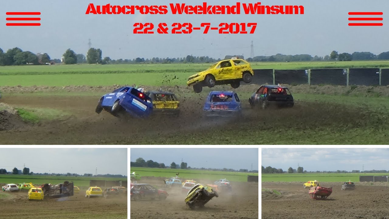 Autocross Weekend Winsum 22 & 23-7-2017 Crashes