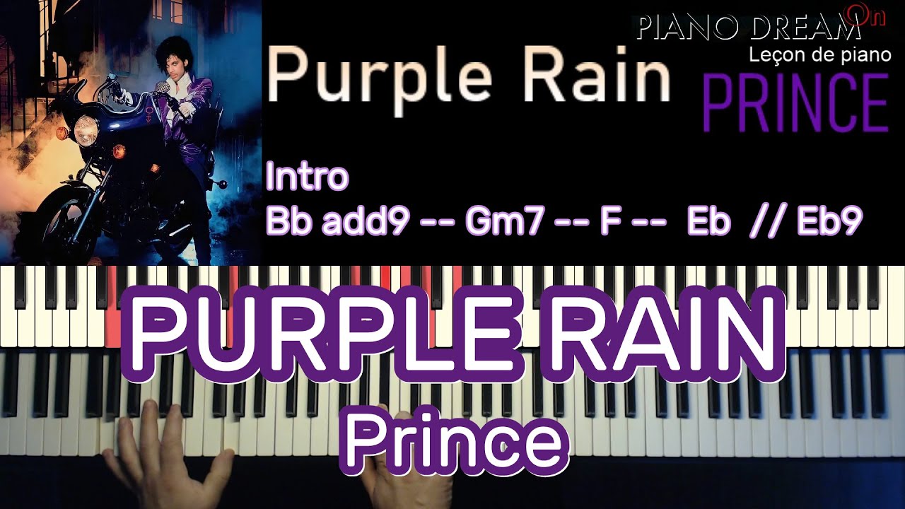 PRINCE - Purple Rain -- Leçon de piano