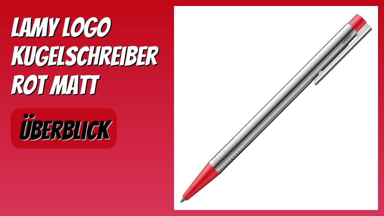 BEWERTUNG (2026): Lamy Logo Kugelschreiber rot matt. Infos