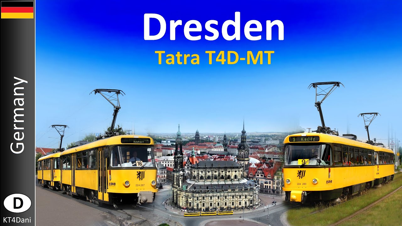 【4K】DRESDEN TRAM - Tatra T4D-MT (2022)   [R.I.P. 2023]